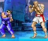 Игра Стрит Файтер 2: Рю против Сагата.