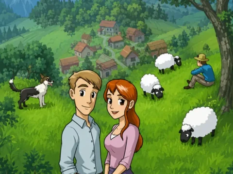 Игра Деревенский поцелуй